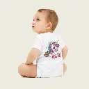 Enchanted Dreamicorn Infant Romper – Cute Pastel Unicorn & Funny Quote White 4.webp