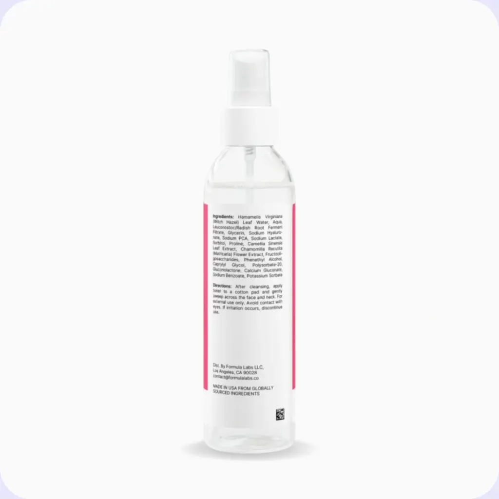 Hydrating Toner - Sense Serenity Cotton Candy - from the back