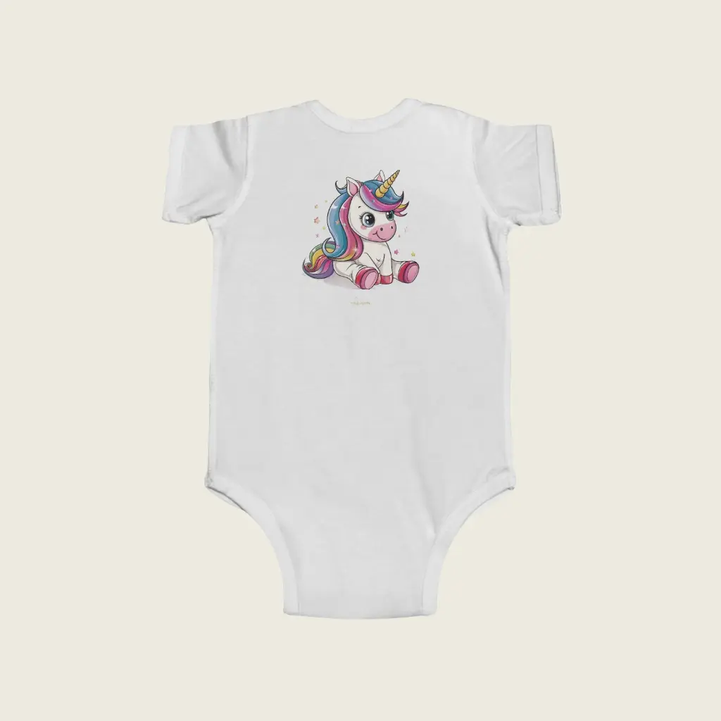 Unicorn Baby Bodysuit – Cute Funny Quote Infant Onesie _ Soft Jersey _ Sense Serenity Lovely  Vintage Indigo 2.webp