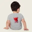 Baby Short Sleeve One Piece Little Monster Athletic Heather 10.webp