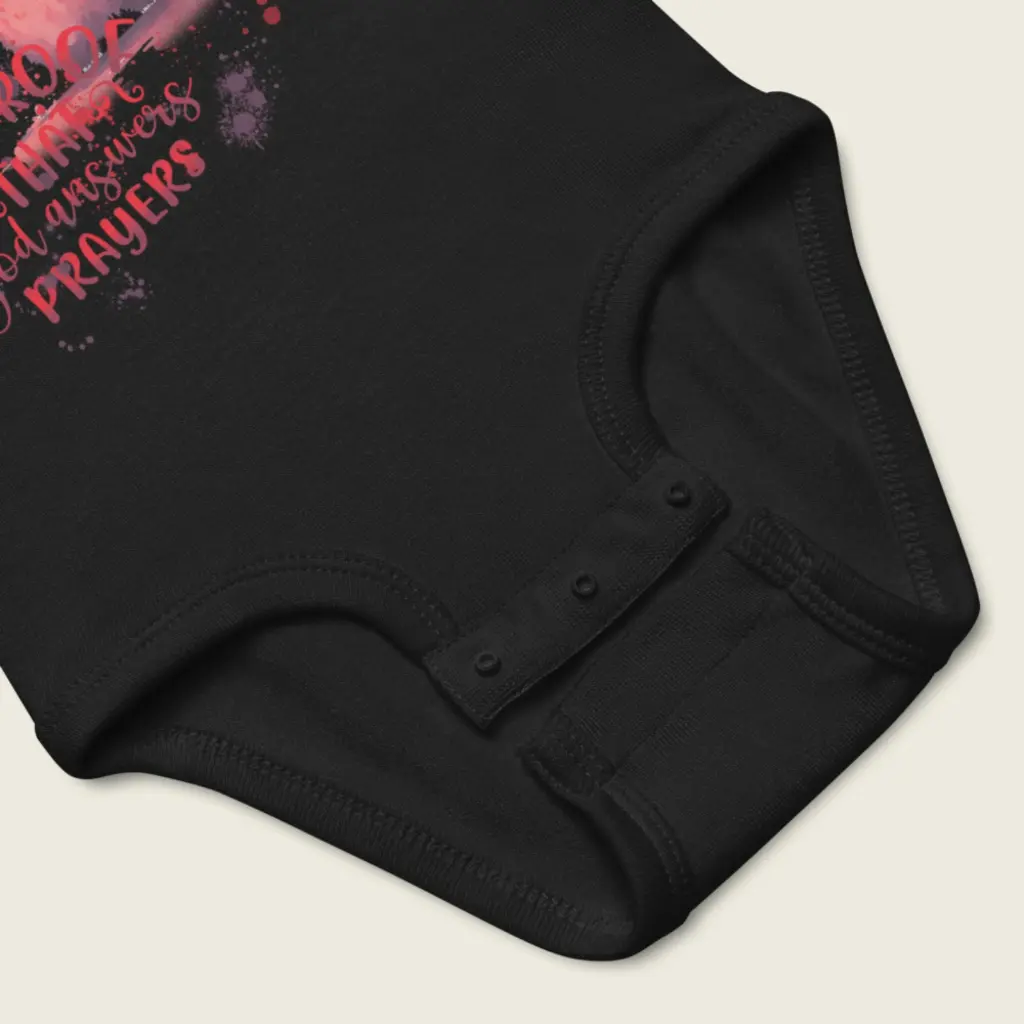 Sense Serenity LOVELY Red Monster Baby Bodysuit - Cute Infant One-Piece Black 3.webp