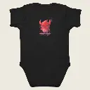 Sense Serenity LOVELY Red Monster Baby Bodysuit - Cute Infant One-Piece Black 2.webp