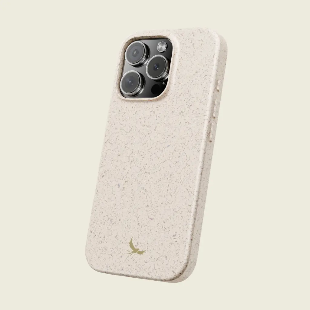 Sense Serenity Plant-Based Phone Case - 100% Biodegradable PLA & Bamboo - MagSafe iPhone 16 Pro 2.webp