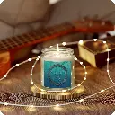 Sense Serenity Rebel Poseidon-Tidal Drift Scented Candles product photo with background clear 4 oz 1