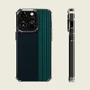 Sense Serenity™ Neon Noir – Rich Black & Midnight Green Glow Clear Phone Case iPhone 14 Pro 1.webp
