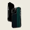 Sense Serenity™ Neon Noir – Rich Black & Midnight Green Glow Clear Phone Case iPhone 14 Pro 2.webp