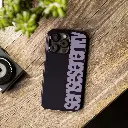 Sense Serenity Signature Slim Case – Black Magic & Amethyst Text  iPhone 15 Pro 3.webp