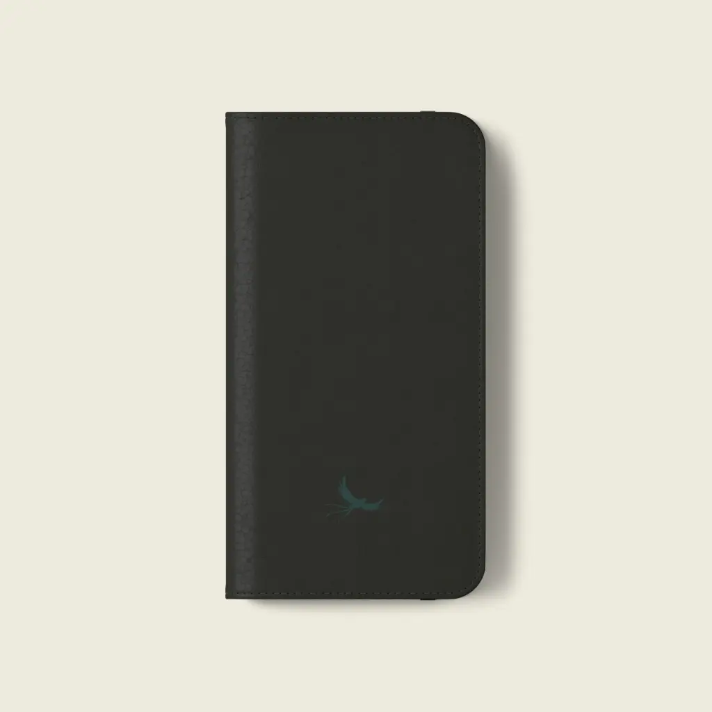 Obsidian Malachite Shadow Flip Case by Sense Serenity – Premium Phone Protection iPhone 13 Pro 1.webp