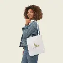 Sense Serenity White Phoenix Canvas Tote Bag – Artistic Eco Reusable Shopping Bag 13x13 1.webp