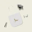 Sense Serenity White Phoenix Canvas Tote Bag – Artistic Eco Reusable Shopping Bag 13x13 6.webp