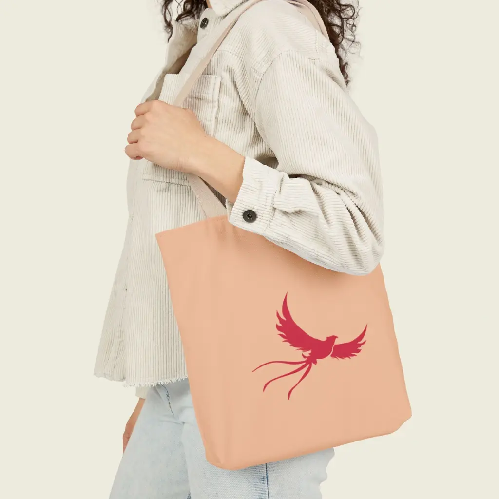 Beige & Phoenix Canvas Tote Bag  13x13 2.webp