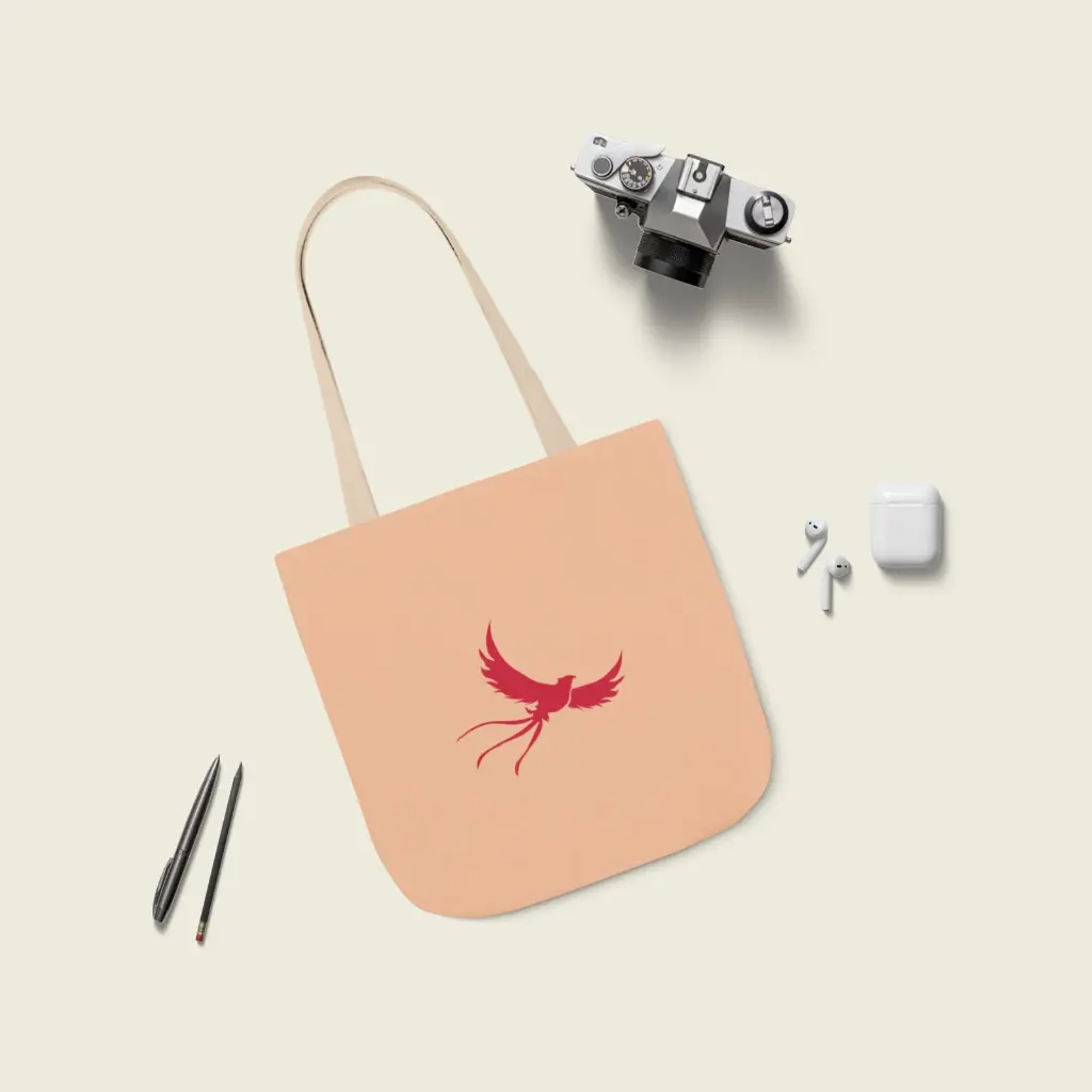 Beige & Phoenix Canvas Tote Bag  13x13 6.webp
