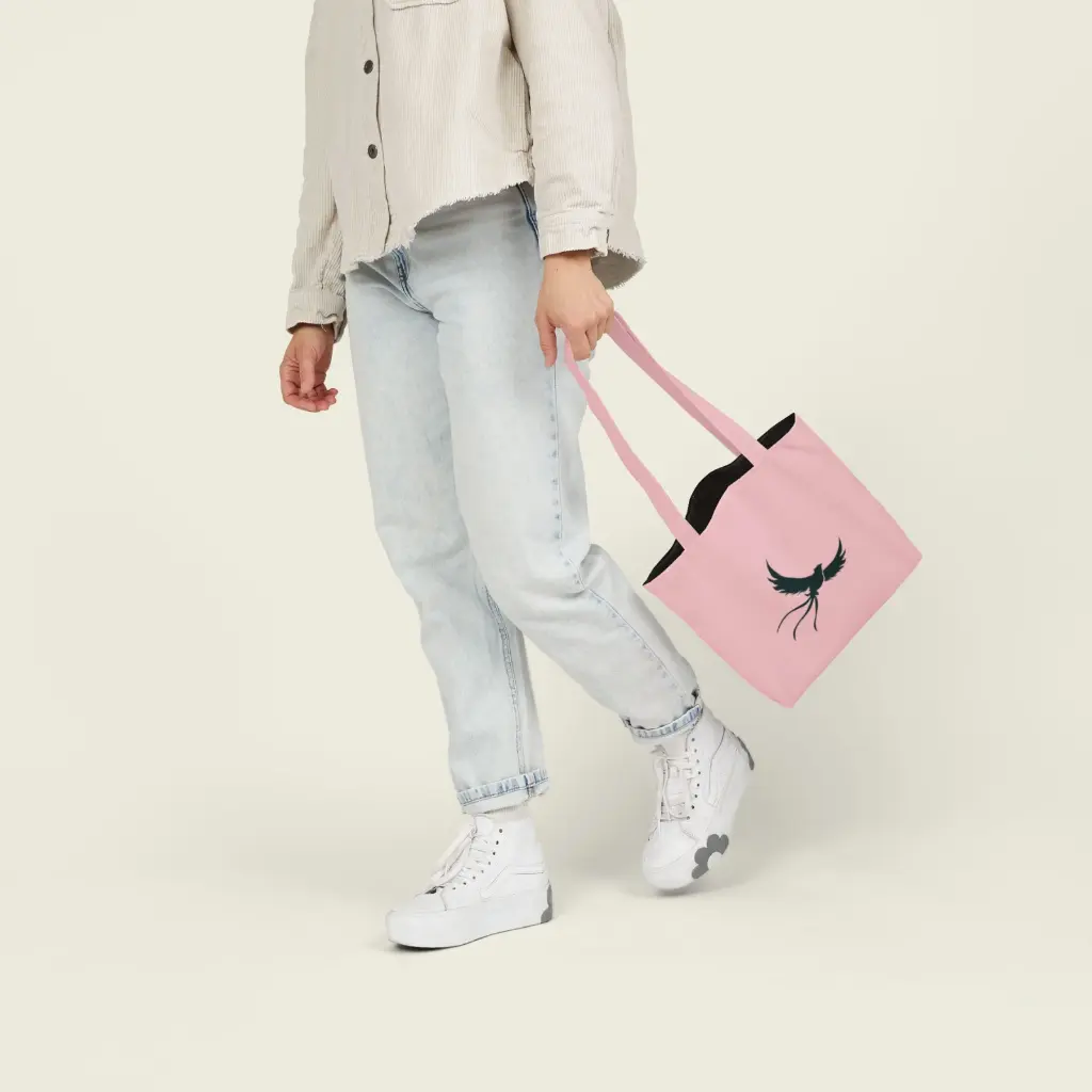 Light Pink  Phoenix Canvas Tote Bag 13x13 2.webp