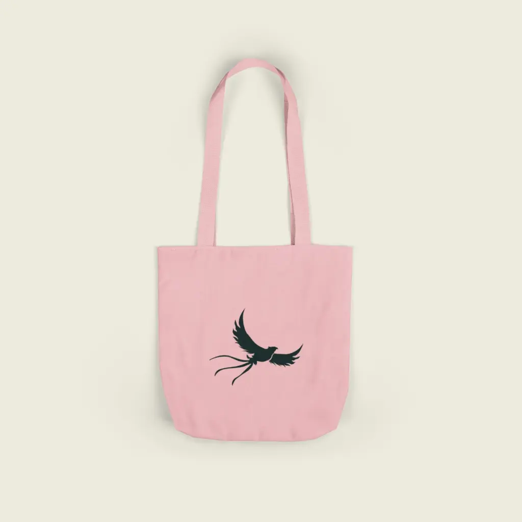 Light Pink  Phoenix Canvas Tote Bag 13x13 5.webp
