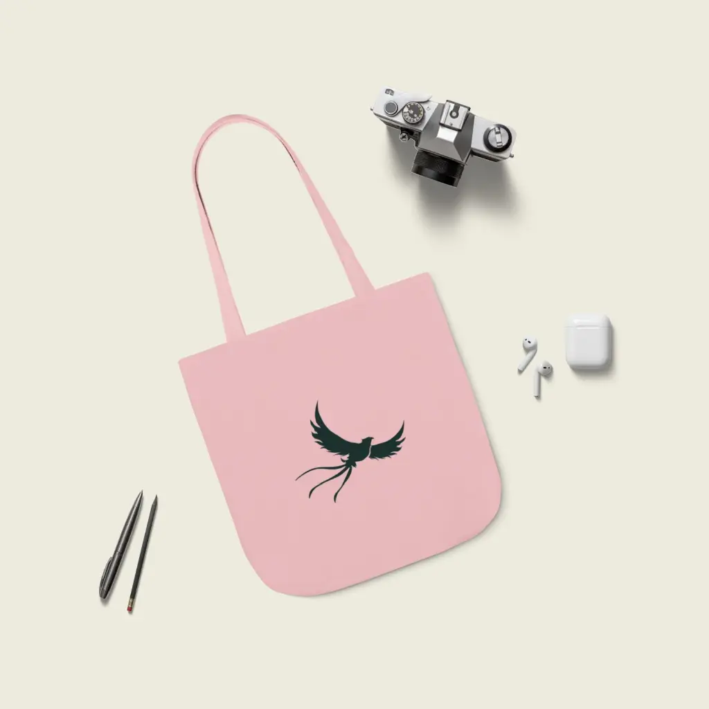 Light Pink  Phoenix Canvas Tote Bag 13x13 6.webp