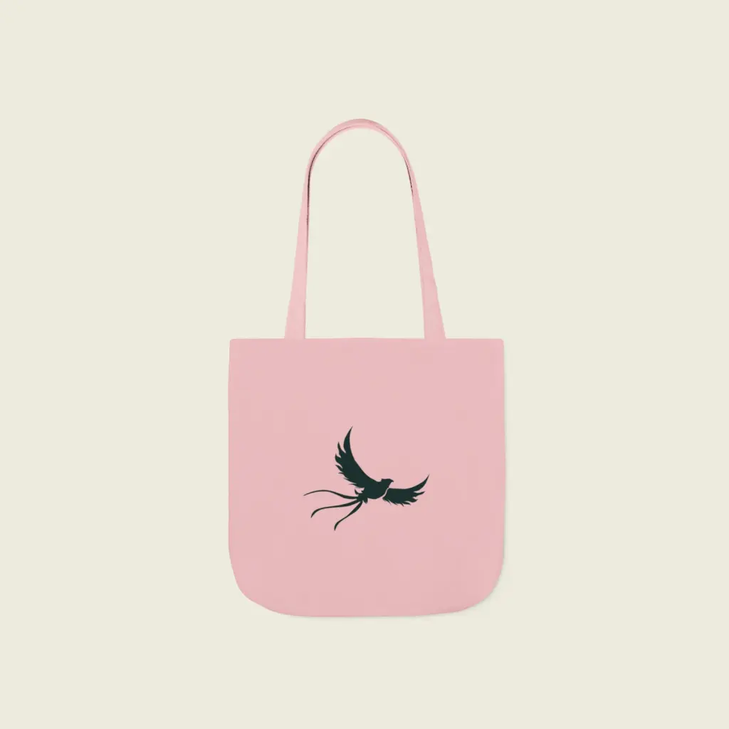 Light Pink  Phoenix Canvas Tote Bag 13x13 4.webp