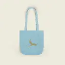 Phoenix Flight Artistic Blue Canvas Tote by Sense Serenity 13x13 4.webp