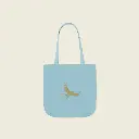 Phoenix Flight Artistic Blue Canvas Tote by Sense Serenity 13x13 5.webp