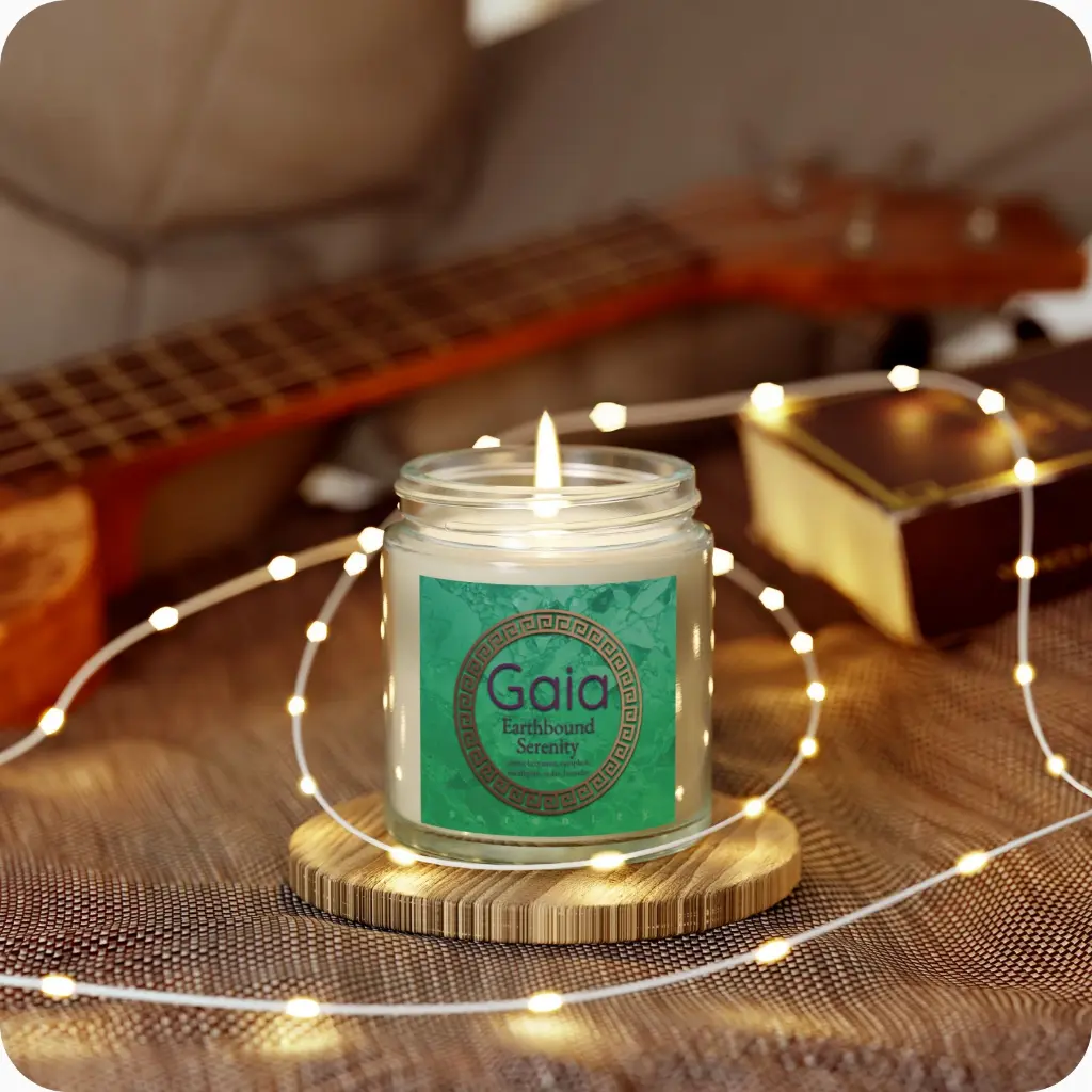 Sense Serenity Rebel Gaia-Earthbound Serenity Scented Candles product photo with background clear 4 oz 1