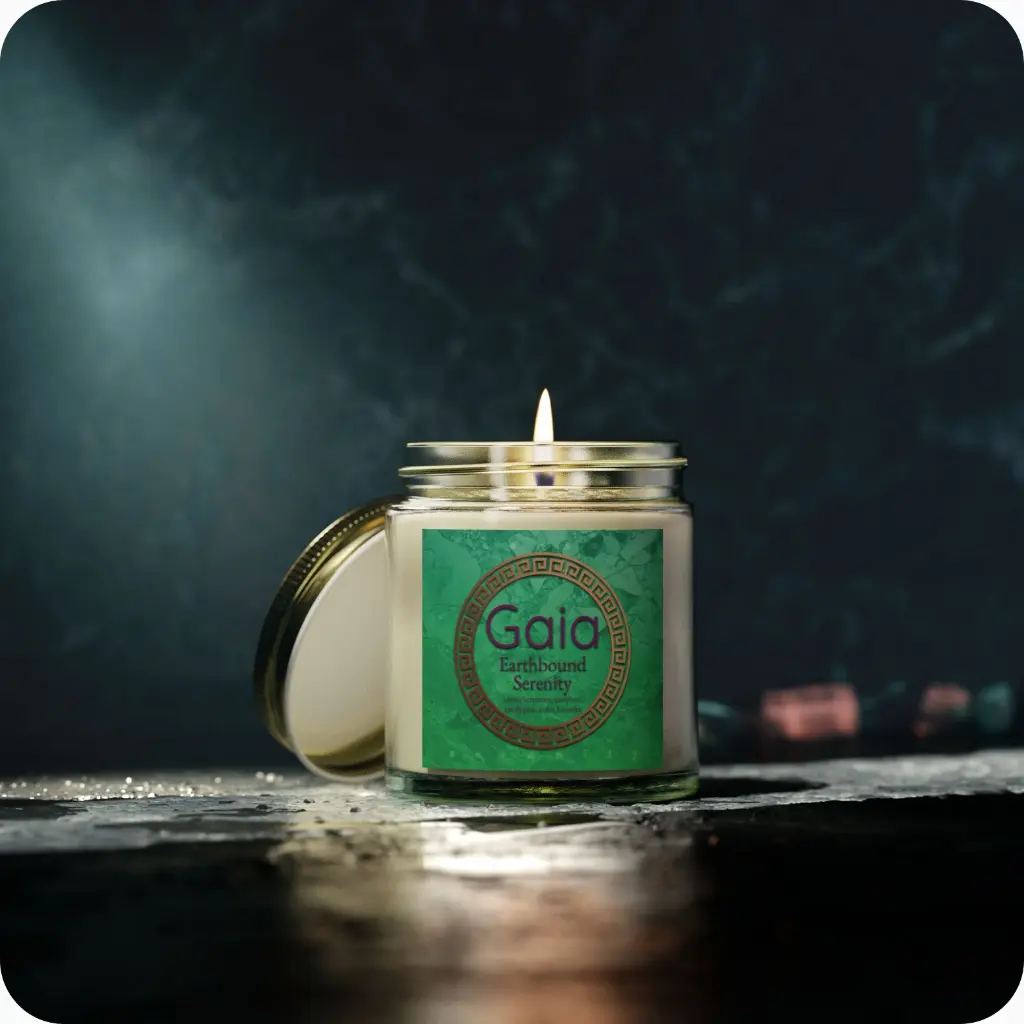 Sense Serenity Rebel Gaia-Earthbound Serenity Scented Candles product photo with background clear 4 oz 2