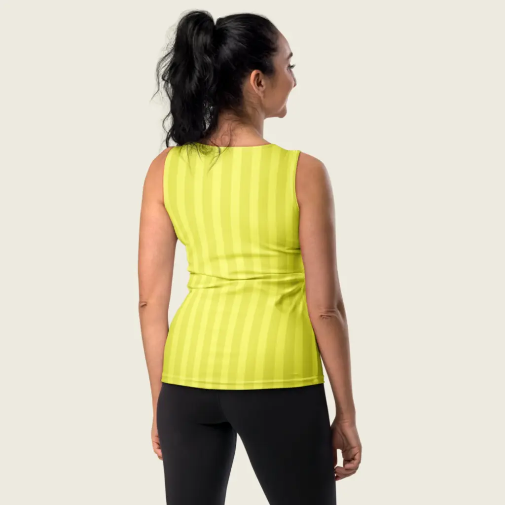 Butter Bliss – Women's Pastel Yellow Tank Top by Sense Serenity 10.webp