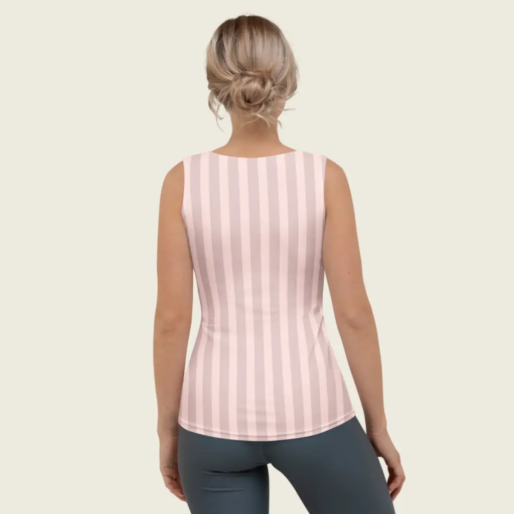 Ballet Blush Dreams – Longline Striped Tank by Sense Serenity 7.webp