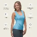Ocean Breeze _ Sky Blue Striped Summer Tank Top by Sense Serenity 8.webp