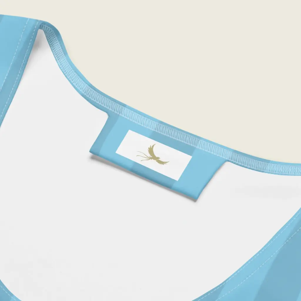 Ocean Breeze _ Sky Blue Striped Summer Tank Top by Sense Serenity 3.webp