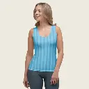 Ocean Breeze _ Sky Blue Striped Summer Tank Top by Sense Serenity 6.webp