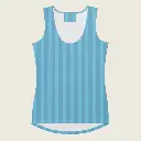 Ocean Breeze _ Sky Blue Striped Summer Tank Top by Sense Serenity 1.webp