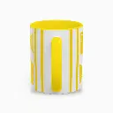 Serenity Yellow Elegant Ceramic Coffee Mug 11oz back