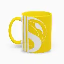 Serenity Yellow Elegant Ceramic Coffee Mug 11oz right