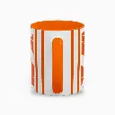 Serenity Orange Elegant Coffee Mug 11oz back