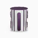 Serenity Purple Elegant Ceramic Coffee Mug 11oz back