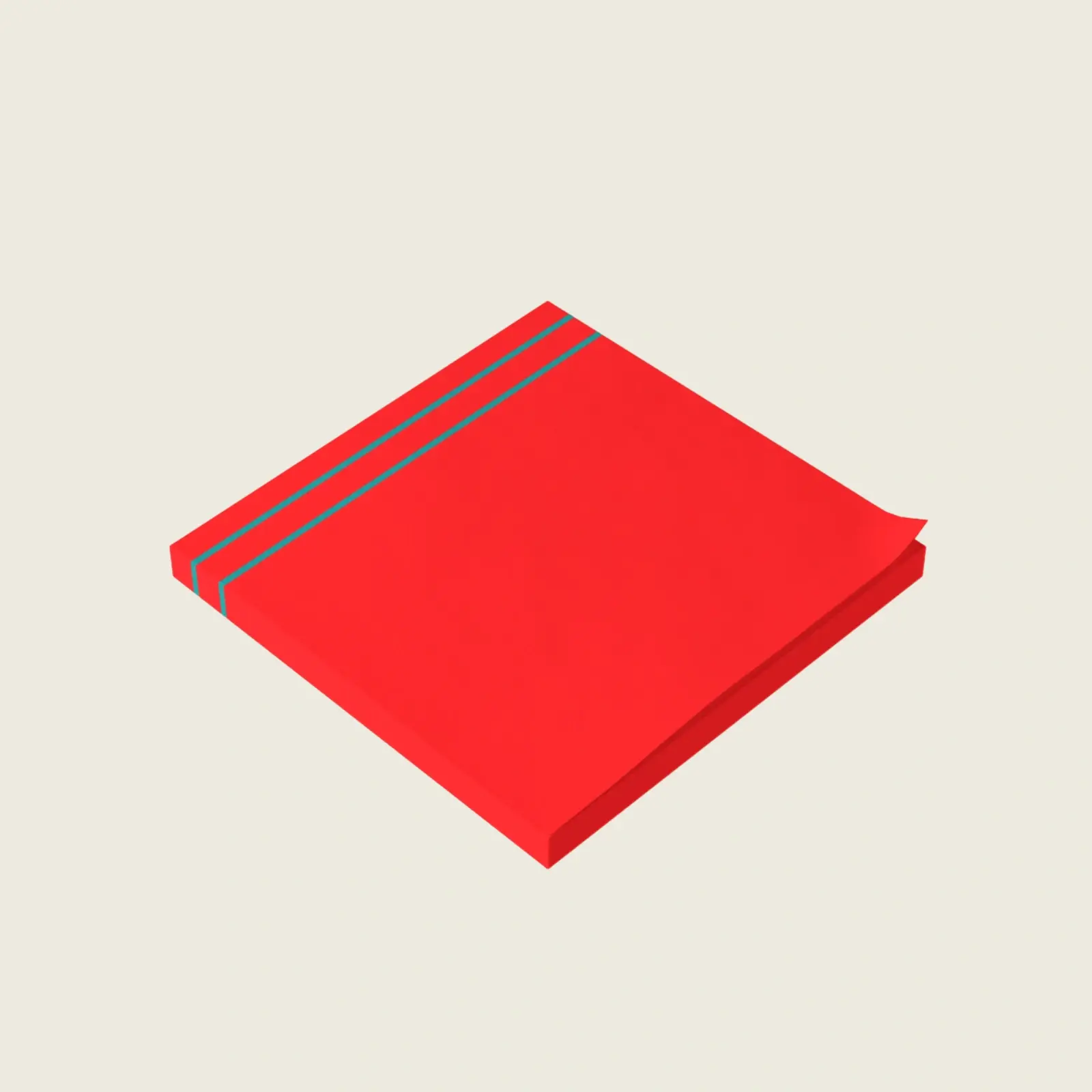 Sense Serenity Crazy Post it Note Pads Classic Rainbow Color Red 3x3 1.webp