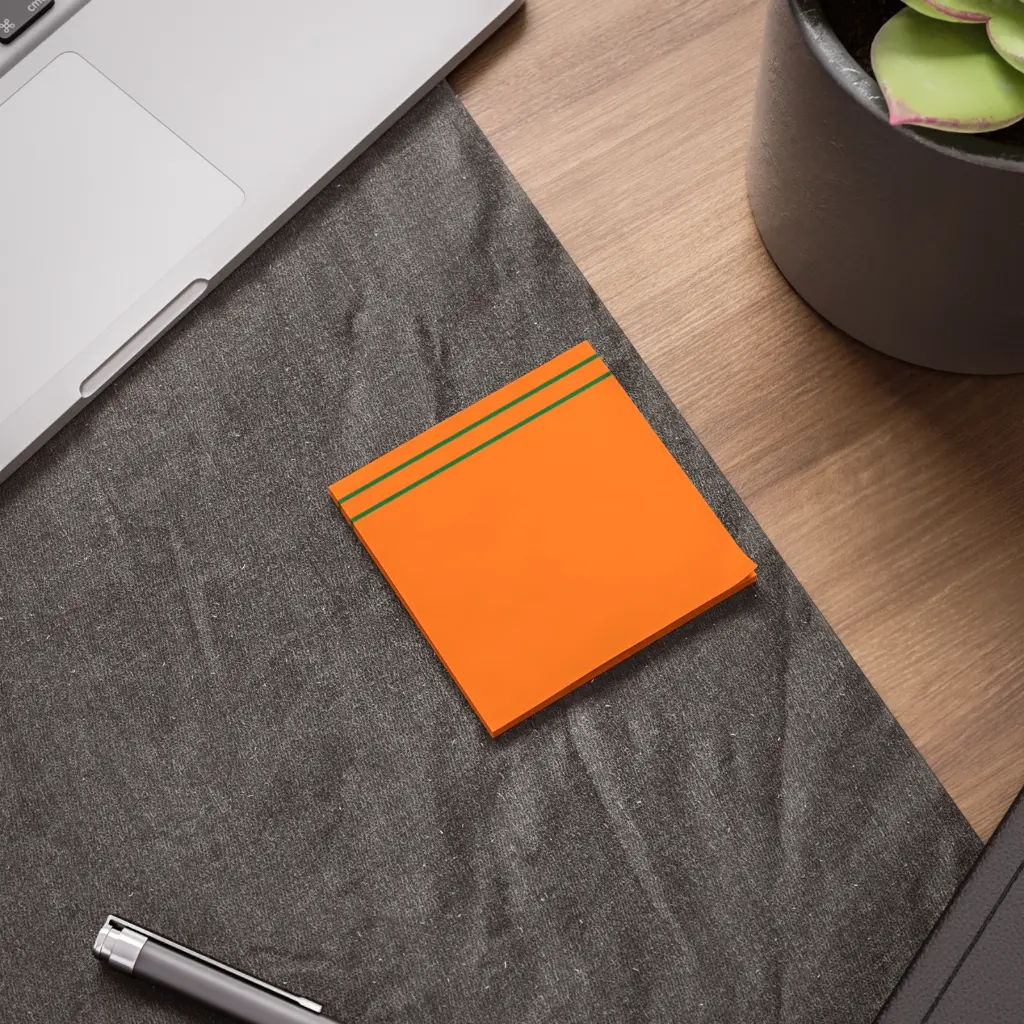 Sense Serenity Crazy Post-it Note Pad – Classic Rainbow Orange Design 3x3 3.webp
