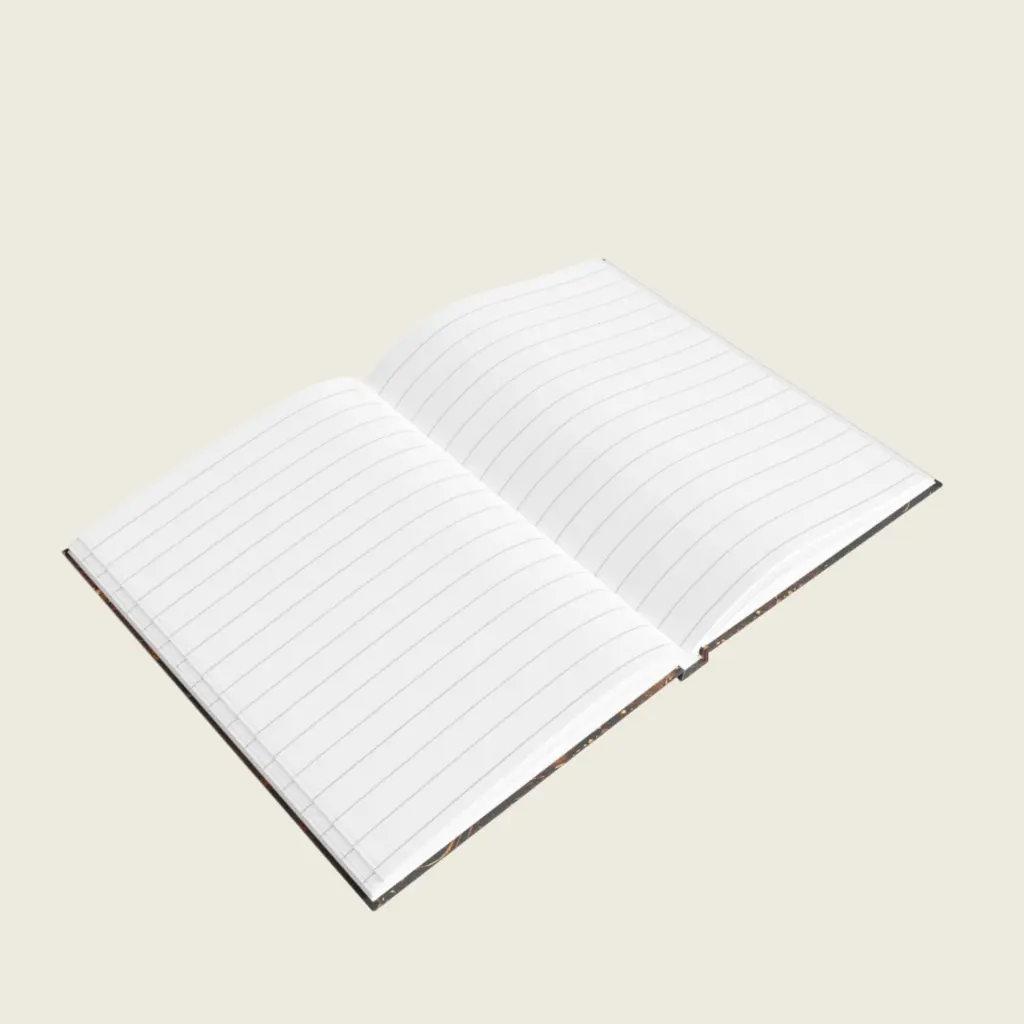 Gilded Brown Journal Collection – Rustic Elegance _ Ruled Line _ Sense Serenity Crazy 5.webp
