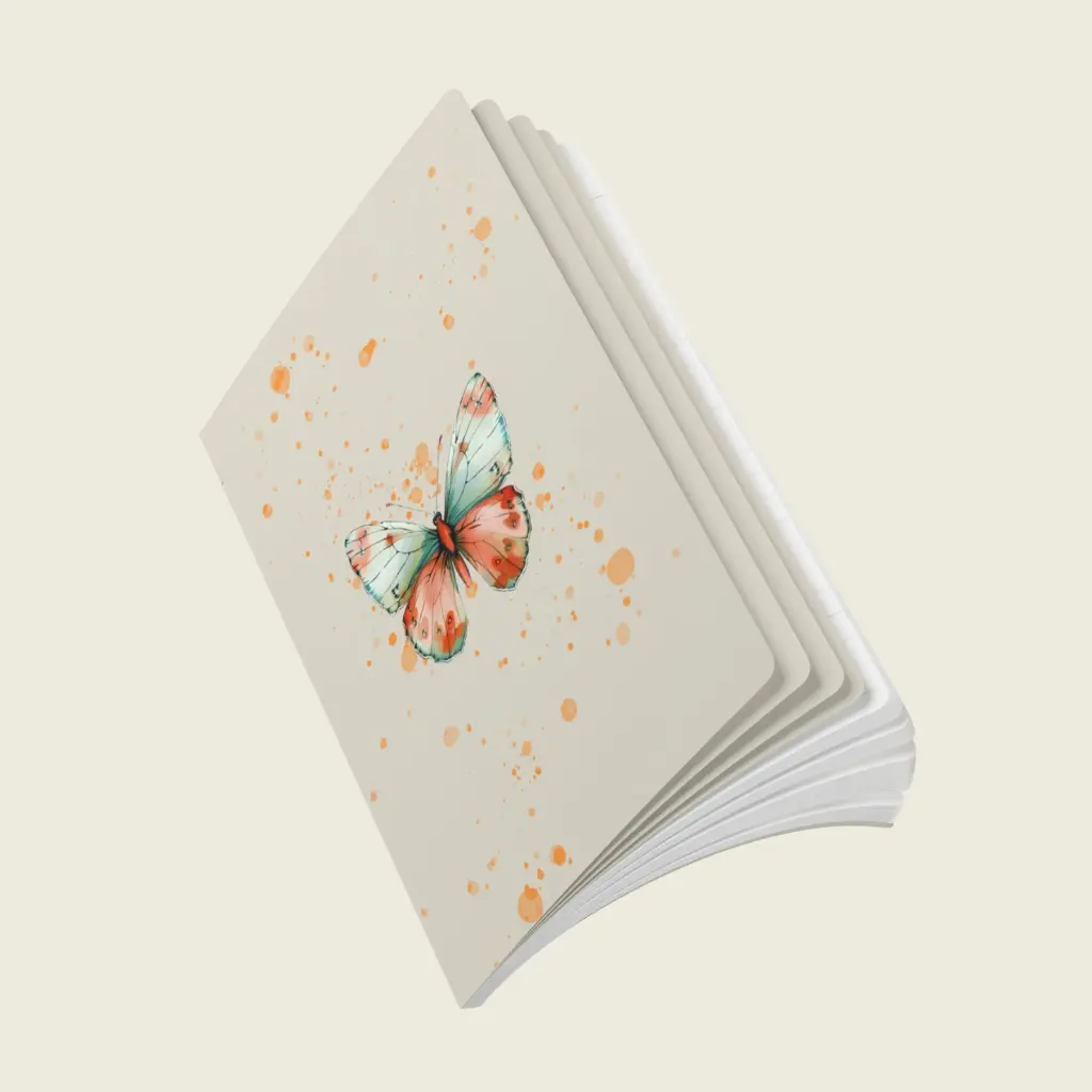 Flutter Flower Fantasy  Softcover Journal (with Inside Prints) Collection – Winged Dream _ Sense Serenity Crazy 9.webp