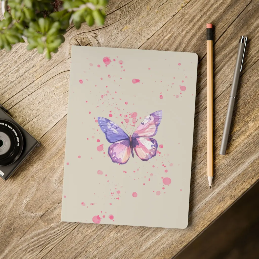 Flutter Flower Fantasy  Softcover Journal (with Inside Prints) Collection – Petal Whirl _ Sense Serenity Crazy 12.webp