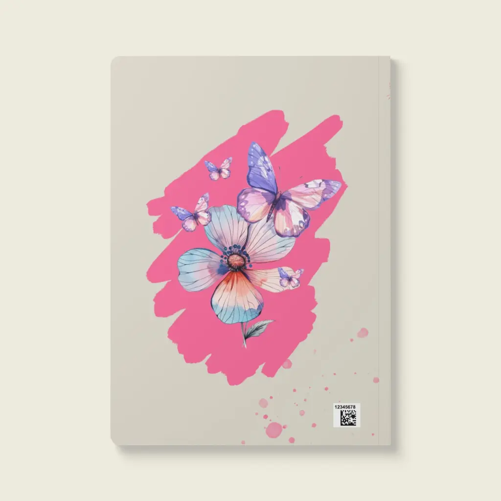 Flutter Flower Fantasy  Softcover Journal (with Inside Prints) Collection – Petal Whirl _ Sense Serenity Crazy 11.webp