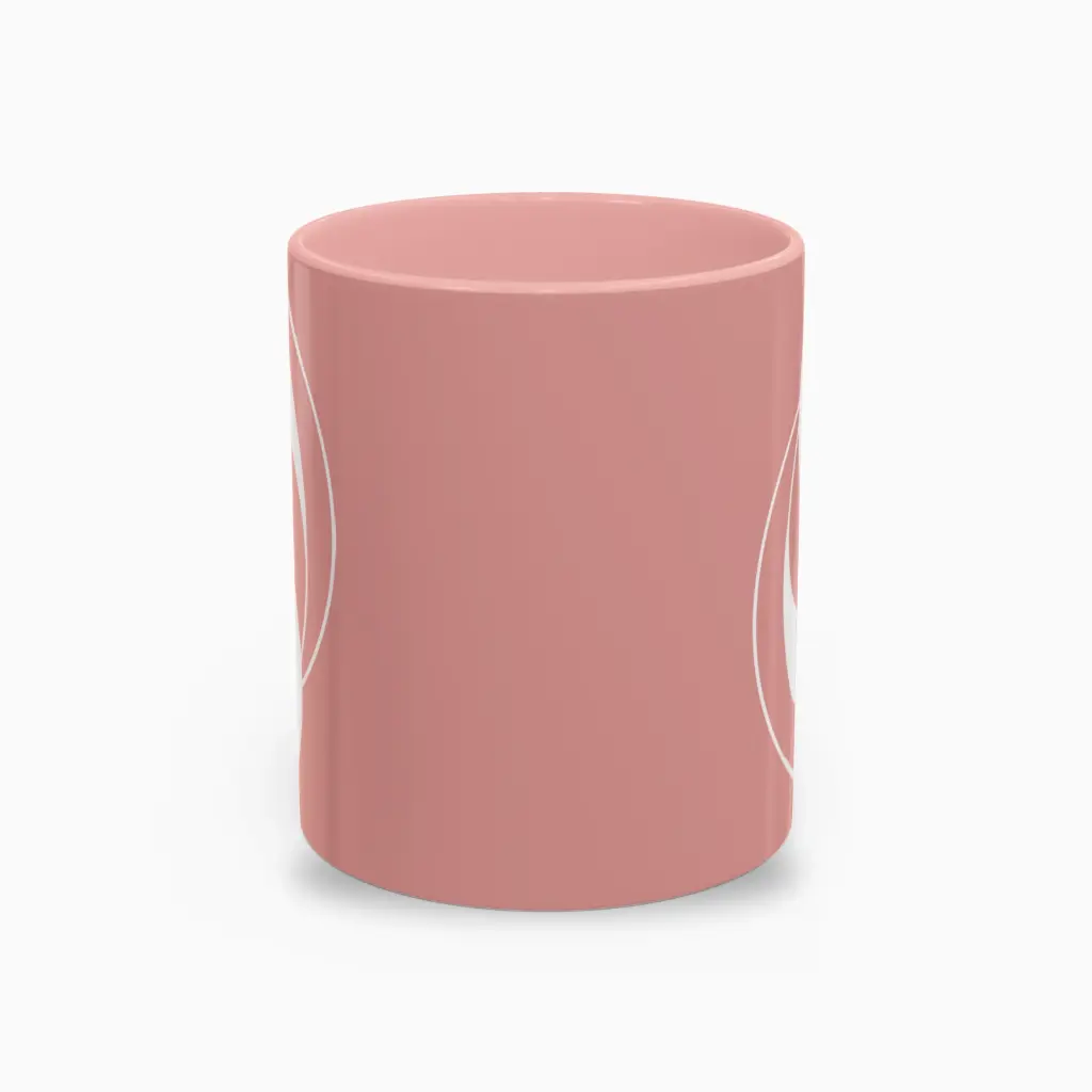 Serenity Pink Elegant Ceramic Coffee Mug