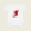 Sense Serenity™ "Lovely Monster" Baby Bodysuit – Red Monster, Prayers Answered – Whimsical Infant Clothing