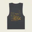 Rebel Vibes Unisex Barnard Tank – "Congratulations You're Someone Else’s Red Flag" Graphic Tee