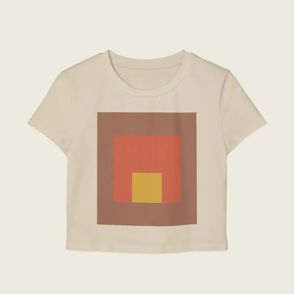 Sense Serenity Muse Tee – Women's Baby Fit in Mocha Geometry