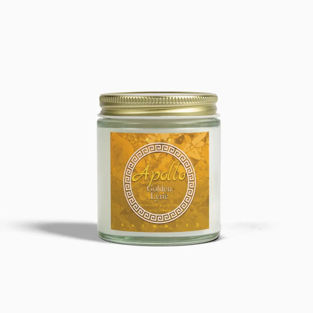 Apollo - Golden Lyric Scented Candles for Relieving Creative Blocks and Anxiety