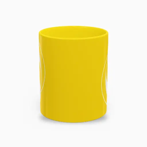 Serenity Yellow Elegant Ceramic Coffee Mug