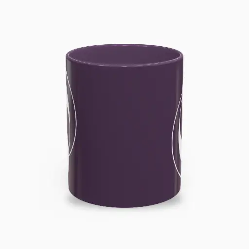 Serenity Purple Elegant Ceramic Coffee Mug